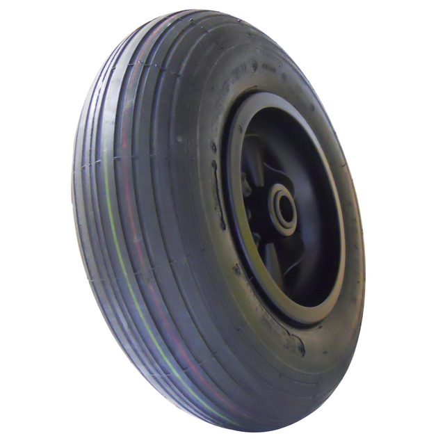 Roue 4.00-8 pour Manutention Ø25 Jante Plastique référence fournisseur 203460